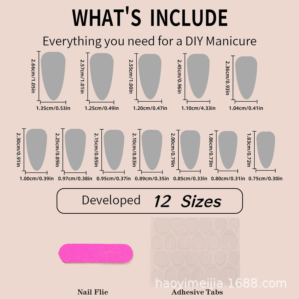 Gradient Glitter Press-On Nails – Almond Shape