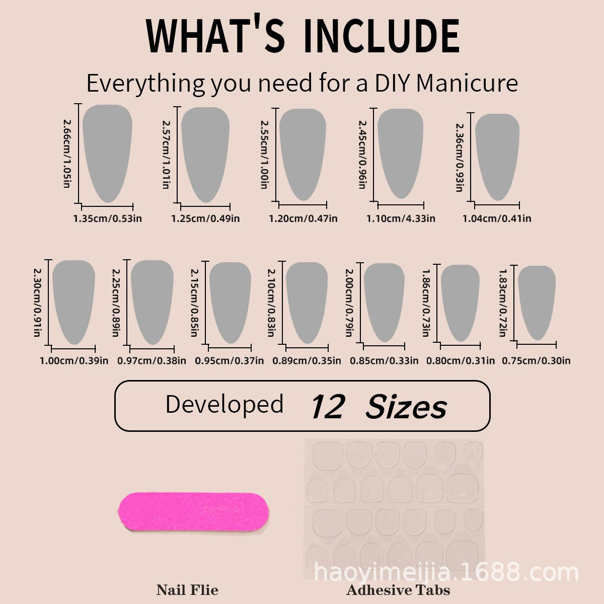 Gradient Glitter Press-On Nails – Almond Shape